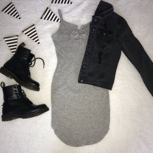 TILLYS FULL TILT BODY CON TIE FRONT DRESS